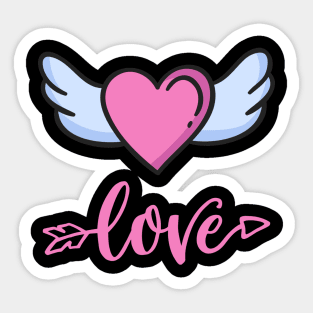 Sending my love with you. Happy Valentines Day. Sticker